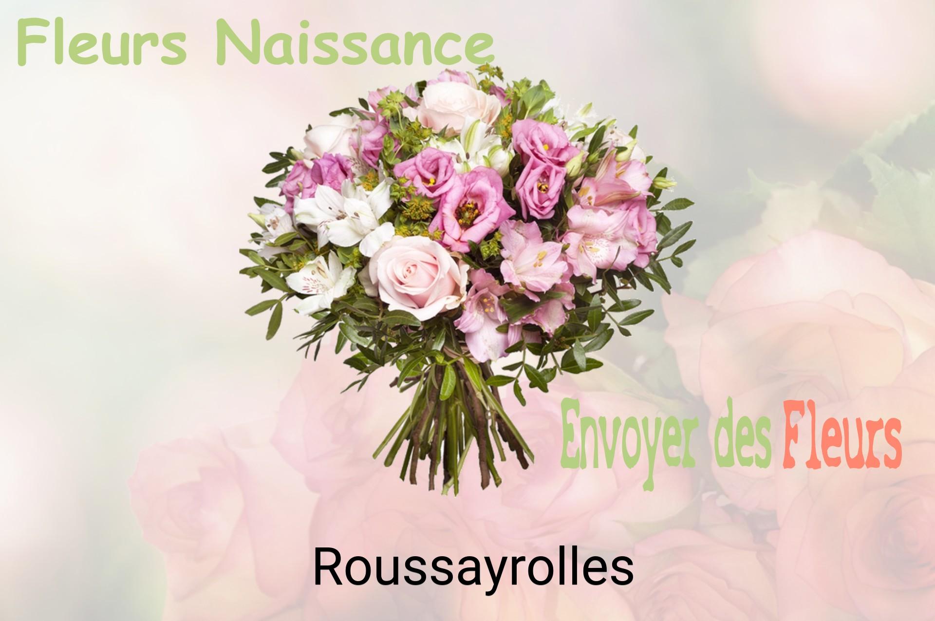 Bouquet de fleurs de naissance livré à Roussayrolles